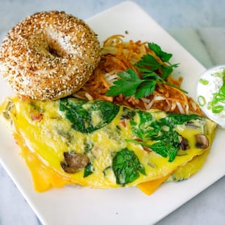 Spinach & Mushroom Omelette
