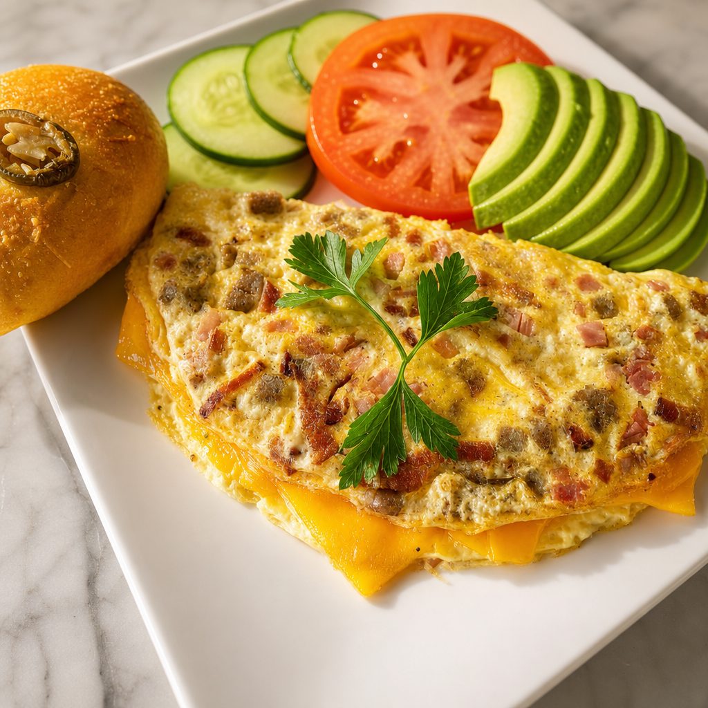 Meat Lovers Omelette.