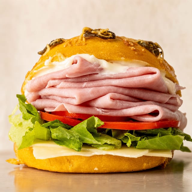 Ham & Swiss Sandwich.