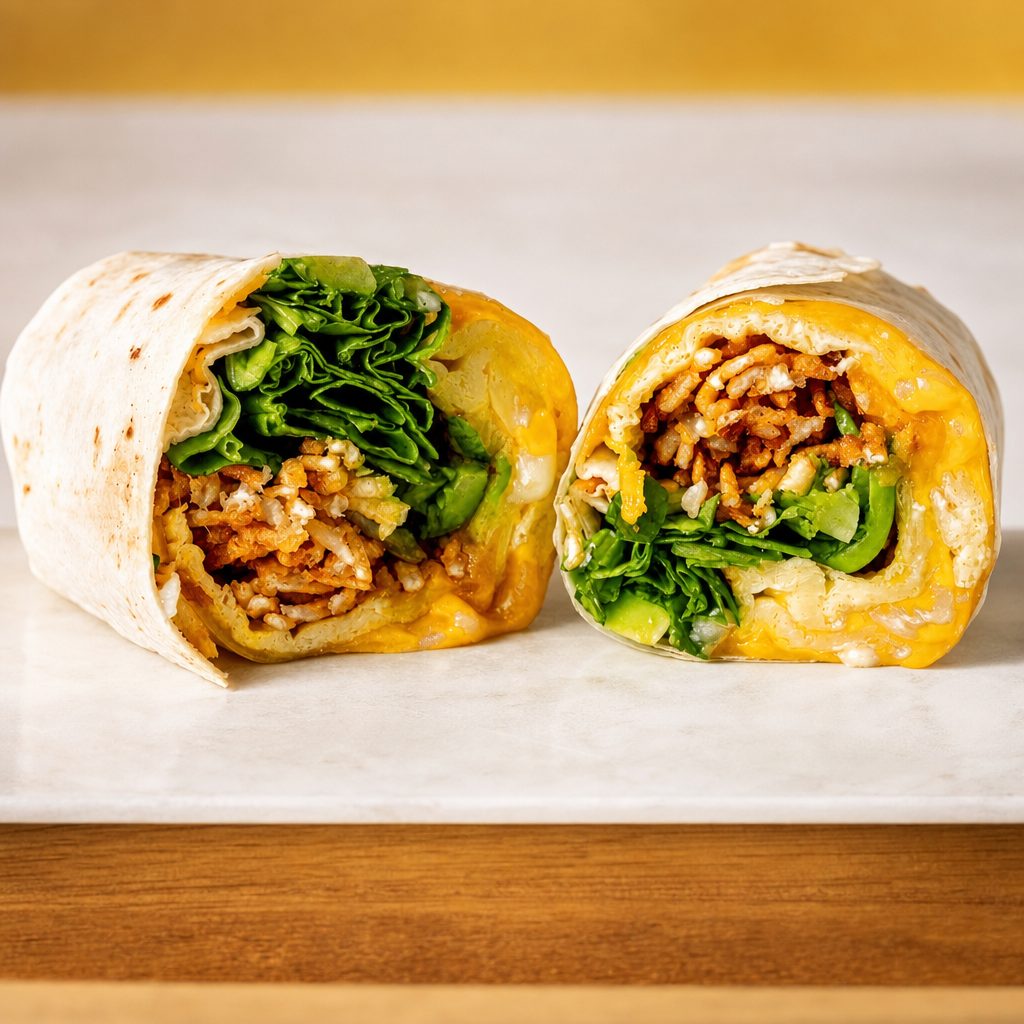 Egg & Veggie Burrito.