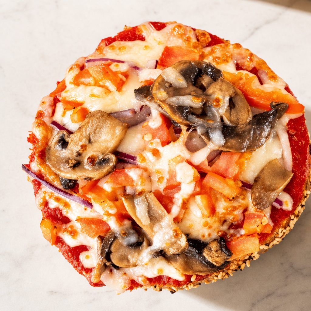 Veggie Pizza Bagels.