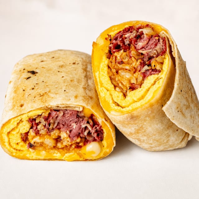 Egg & Pastrami Burrito.